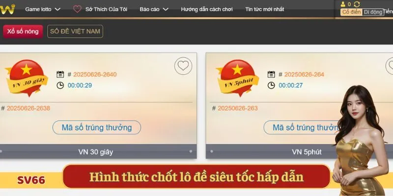 Hình thức chốt lô đề siêu tốc hấp dẫn