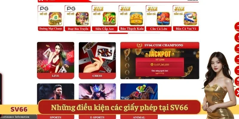 Những điều kiện các giấy phép tại SV66