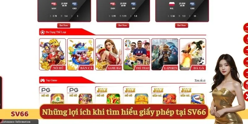 Những lợi ích khi tìm hiểu giấy phép tại SV66