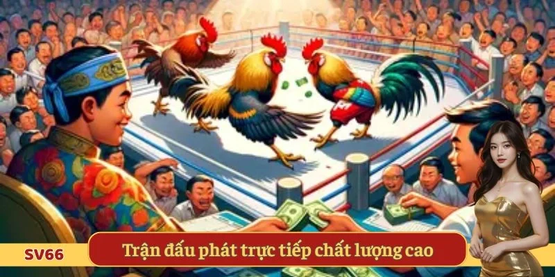 Trận đấu phát trực tiếp tạo nên chất lượng cao